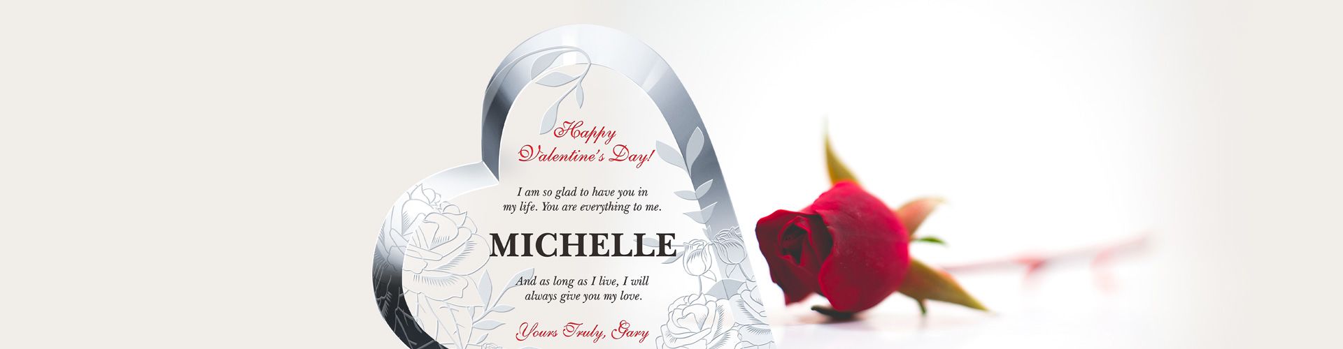 Engraved Crystal Valentine's Day Gifts - Banner 1