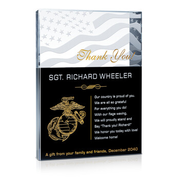 Thank You Marines Plaques and Appreciation Quotes | DIY Awards