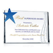 Star Supervisor Award Plaque