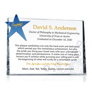 Personalized Crystal Star Engineer Graduation Gift Plaque