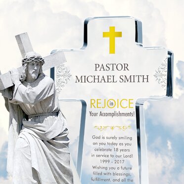 Crystal Pastor Gift Plaques